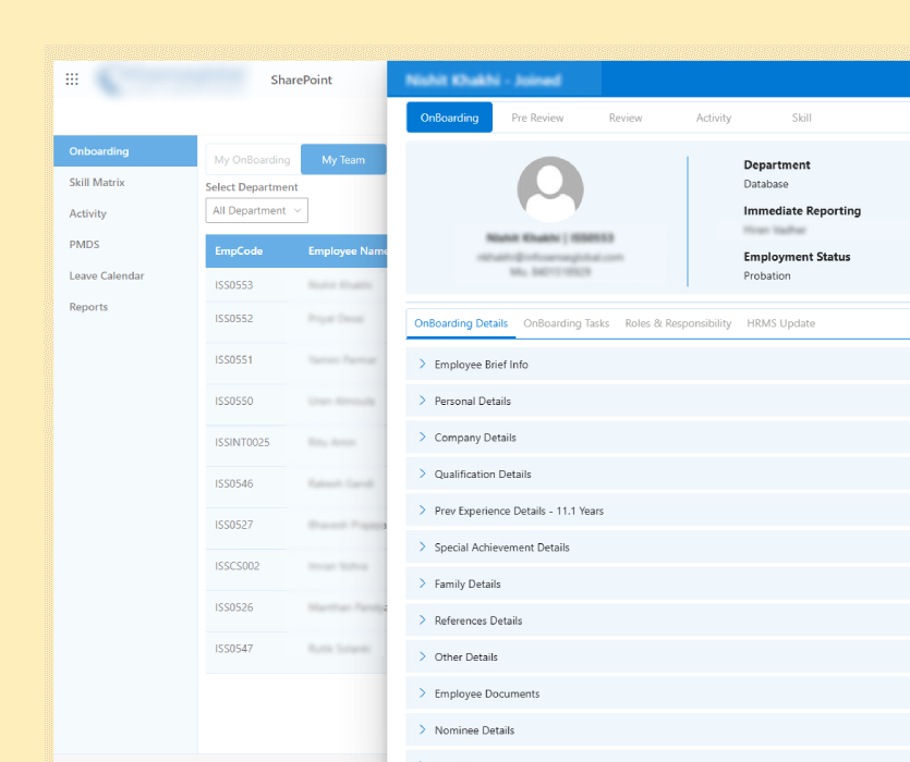 Centralized Employee Information